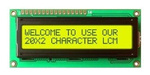 LCD display 2x16 HD44780 - Yellow - alphanumeric LCD QC1602B