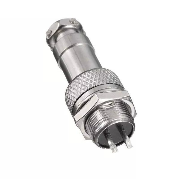 Złącze przemysłowe zakręcane GX12 2-PIN