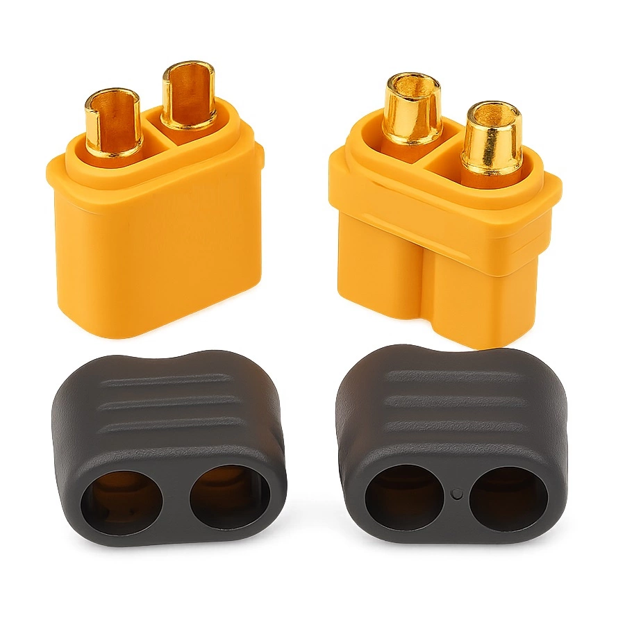 XT60+ High Current Plugs With Shield - Compatible AMASS Connector - 1 Pair