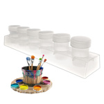 Plastic Container For Zirconia Paints 6x20ml Closable Containers