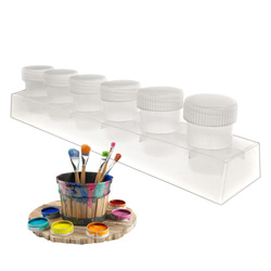 Pojemnik Plastikowy Na Farbki Cyrkonie 6x20ml Zamykane Pojemniki