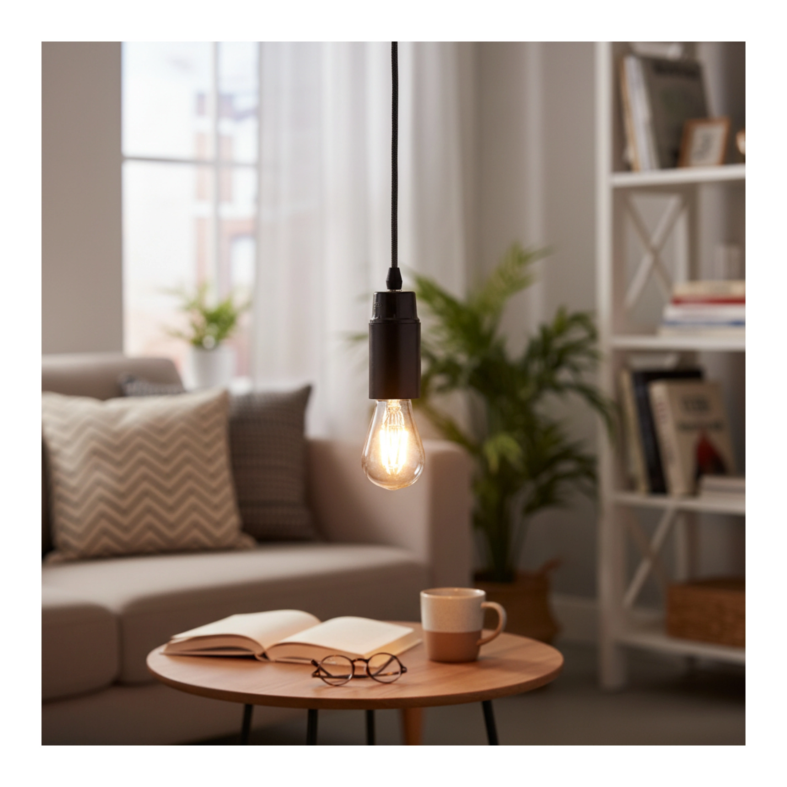 Oprawka E14 bakelitowa - czarna - Gniazdo plastikowe