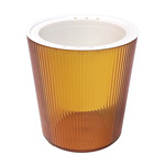 Self-irrigating CRYSTAL Yellow 10.3cm Flower Cover Pot