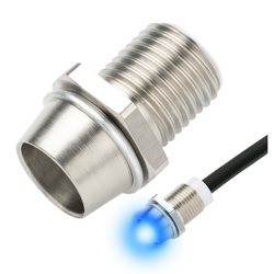 Oprawki diod LED 3mm - gniazdo metalowe wkręcane - gwint M5