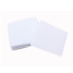 Self-adhesive Velcro for fixing 60x60mm - white - 5pcs - adhesive tape