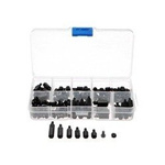 Set of 180 pieces M3 Screws and Spacer Bushings - 6/8/10/12/15/20 mm - Polyamide