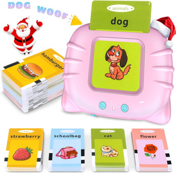Card Reader for Learning English Words Education 112 Cards 224 - Pink