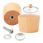Pot Lid Handle Knob of Frying Pan Wooden 35mm M5