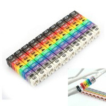 Cable marker 7mm - Cable organizer numbers 0-9 - set of 100 pcs