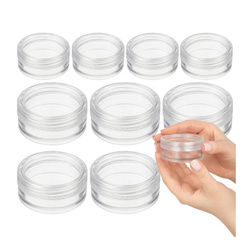 Zakręcany Pojemniczek Plastikowy 3ml Słoiczek Na Ozdoby Próbki - 10 sztuk