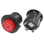 Switch PBS3 T85 - 230V 16A - bistable illuminated red - circular