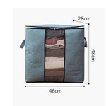 Storage bag - 50x48x28cm - gray - organizer with window