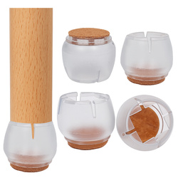 Protective caps for furniture legs 25-29mm - 4 pcs - Silicone cover for legs