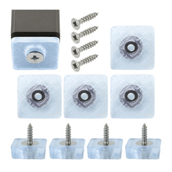 Podkładka antypoślizgowa do krzesła N2 22x22x9mm - nogi meblowe na wkręt