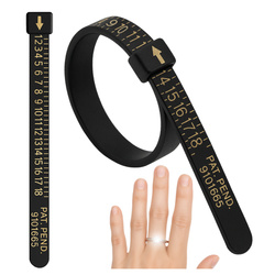 Jewelers' Measure for Rings Finger Measurement Black