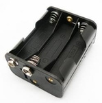 Battery basket - 6xAA - with 6F22 connector - R9 - 9V - Basket