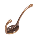 Double wall hanger - brown - WT-002 - Metal coat hook