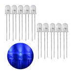 LED 3mm blue - bright - clear 20mA - 460-465nm - 10 pcs