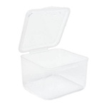 Mini Plastikowe Pudełeczko Transparentne - 33x33x23mm - Organizer - Pojemnik