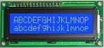 LCD 2x16 blue display with HD44780 controller - QC1602A