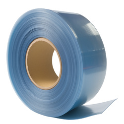 Rurka koszulka termokurczliwa PVC Ø27mm - bezbarwna 1mb - szerokość 43mm