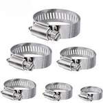 Clamp 8x12mm - 10 pcs - metal worm clamp for pipes and hoses