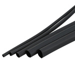 Heat shrinkable tubing Ø20mm 1mb - black - flexible - silicone