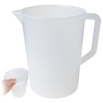 Measuring Cup Pitcher with Lid Graduated Handle 3500ml Measuring Vessel