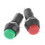 Pushbutton PBS-11A - 250V 3A - bistable - round - green