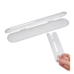 Storage Box - Rounded Plastic - 14.3x2.6x0.8cm - Locking Organizer