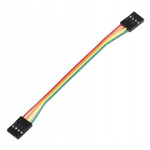 4-PIN ribbon cable - 40cm - 2.54mm raster - DuPont female-female - Transition - Servo plugs (Futaba)