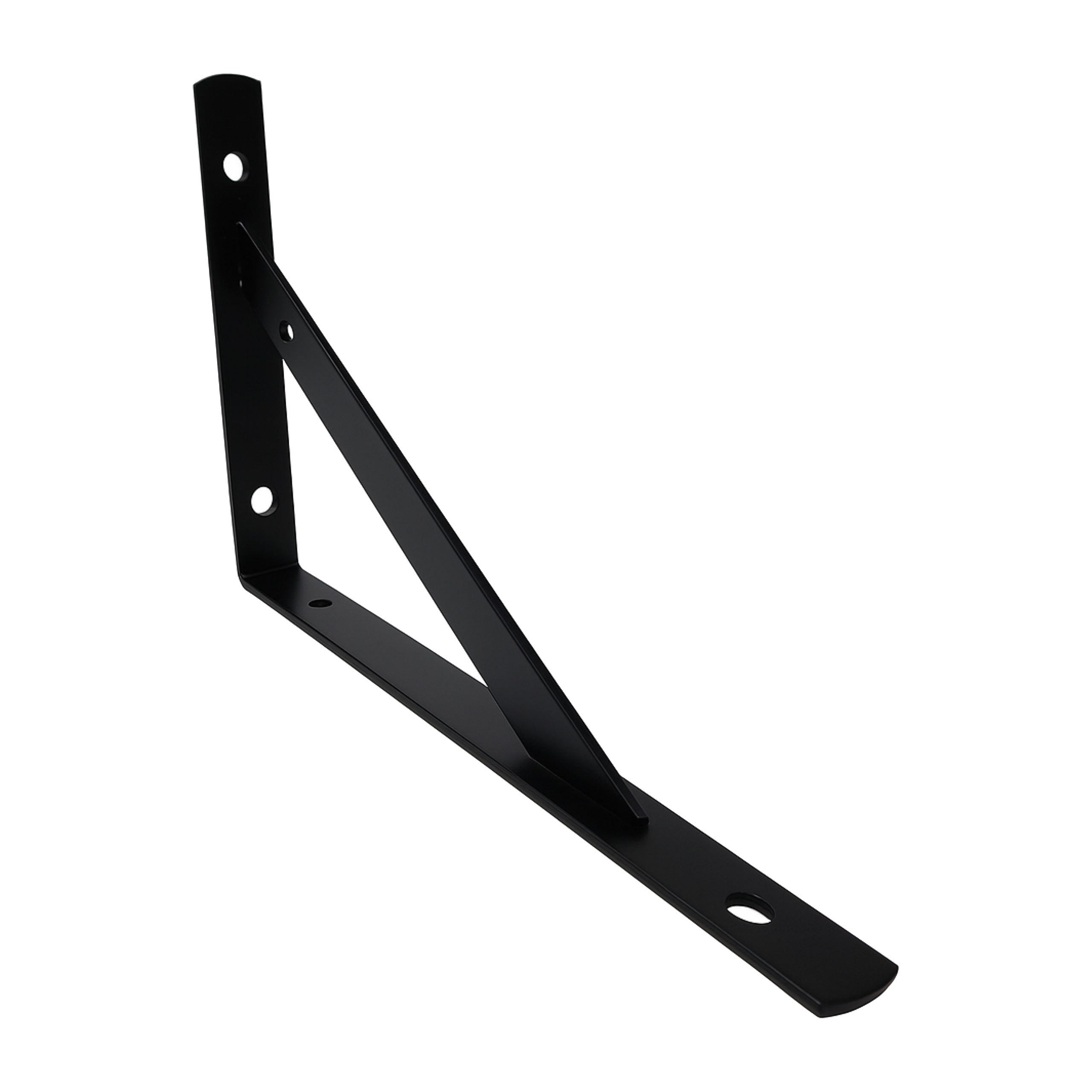 Wspornik pod półkę 200x120mm czarny stalowy