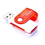 USB 2.0 Memory Card Reader 4-in-1 - All in One - SD Micro-SD SD MS M2 Adapter