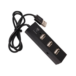 4-in-1 USB Splitter - USB2.0 Hi-Speed HUB With Switch - Adapter - Splitter