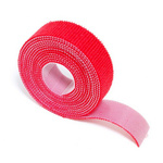 Double-sided velcro 10mm x 1-mb red - fixing band - cable organizer
