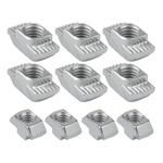 Hammer nut - keyway - T M4 for aluminum profiles 2020 - 10 pcs. - TSLOT, T-NUT, TNUT