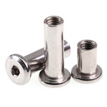 Ericson nut with flat head - M4x10 - chamfered nut for furniture