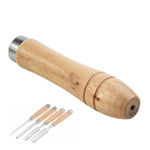 Wooden Hand Tool Handle - 4 mm hole - Replacement Handle