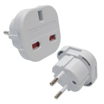 Universal adapter - EU/UK adapter. Plug Europe, socket England.