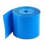 Shrink film - PVC sleeve wide. 18mm - blue - for 1 18650 battery - 1mb