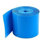 Shrink film - PVC sleeve wide. 33mm - blue - for 1 18650 battery - 1mb