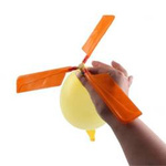 Balloon with propellers flies and squeaks - helicopter - flying toy for children.