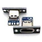 USB C female socket - 4 pin - on board - for installation