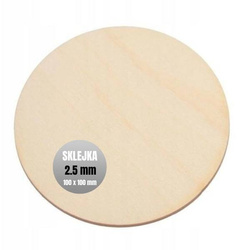 Round plywood 100x2.5mm - Sculpting and Decoupage Board - Pad
