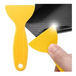 Carbon foil sticker squeegee 125x58mm - Glue remover scraper