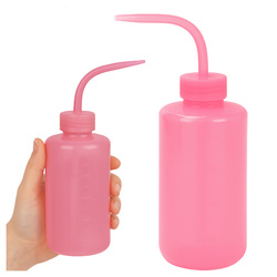 Tryskawka LDPE 250 ml Wąska Szyja Różowy Punktowy Dozownik