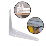 Shelf Mounting Angle - Bracketed - 300x350mm - White Steel