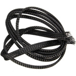 10mm cable braid - polyester braid / braid - black - 1mb