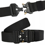 Men's belt - tactical - survival hip belt - black - webbing