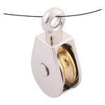 Rope block single 36mm - 1x rotating pulley fi-13mm